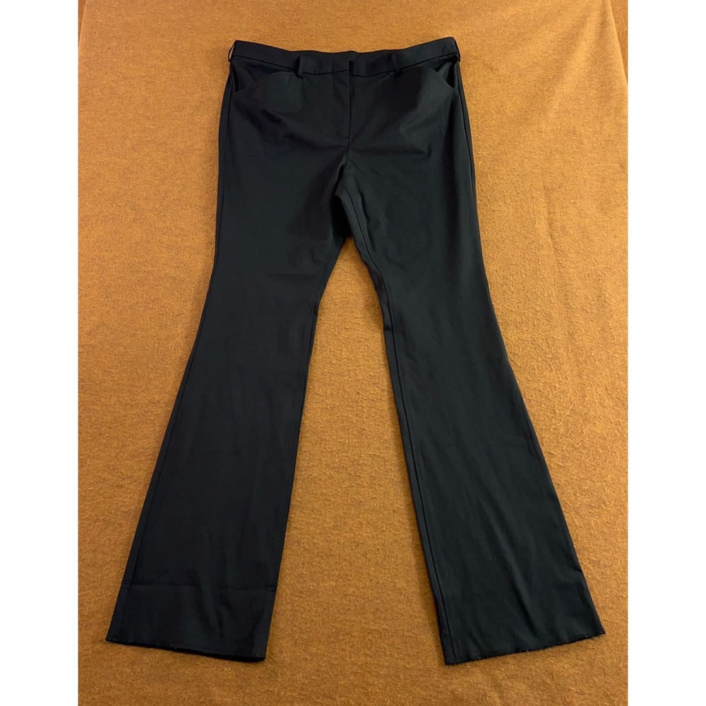 Point Grey Womens 18 Black Recycled Blend Flare Dress Pants New